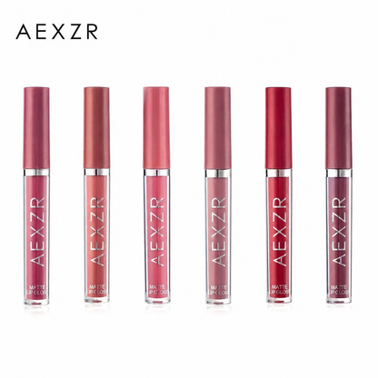 👄6-Color Matte Liquid Lipstick Set💄 – High-Pigment, Hydrating, Easy Application✨