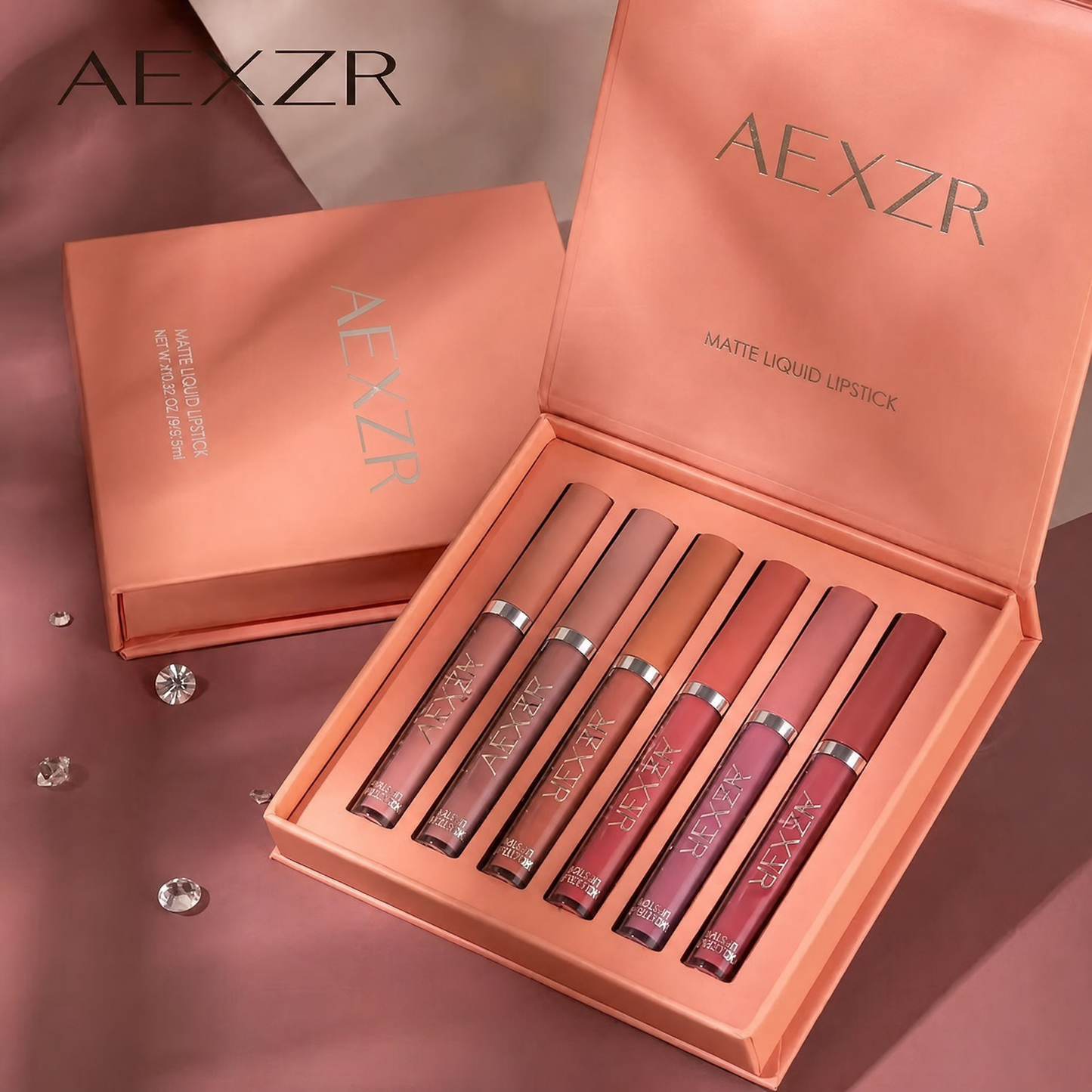 👄6-Color Matte Liquid Lipstick Set💄 – High-Pigment, Hydrating, Easy Application✨
