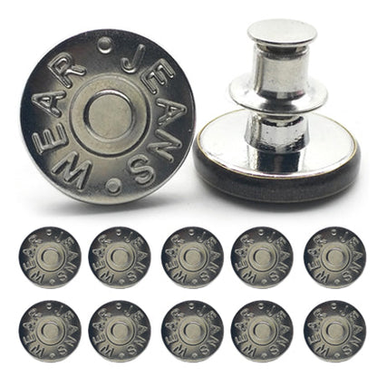 🏆Adjustable No-Sew Jeans Button - 🔘Clip On & Go, Fix Loose/Tight Jeans✨