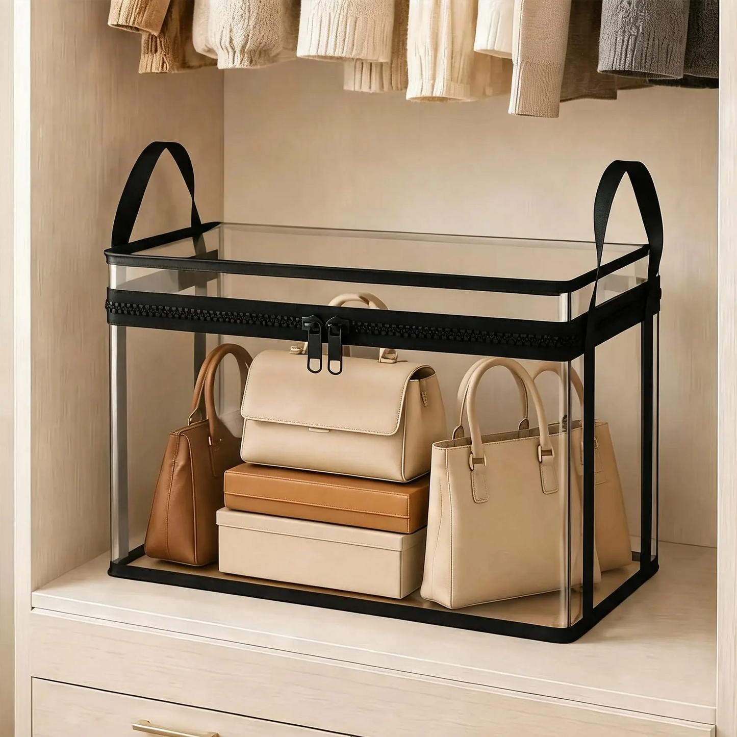 💕Transparent Storage Bag – See Contents Instantly, Dust & Moisture-Proof🧸📚👕🧦
