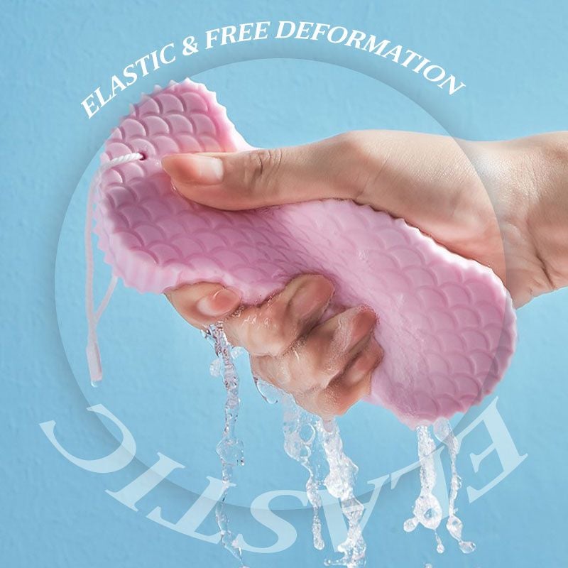 🧼3D Magic Exfoliating Bath Sponge—👶Ultra-Soft PVA, No Body Wash Needed🌟
