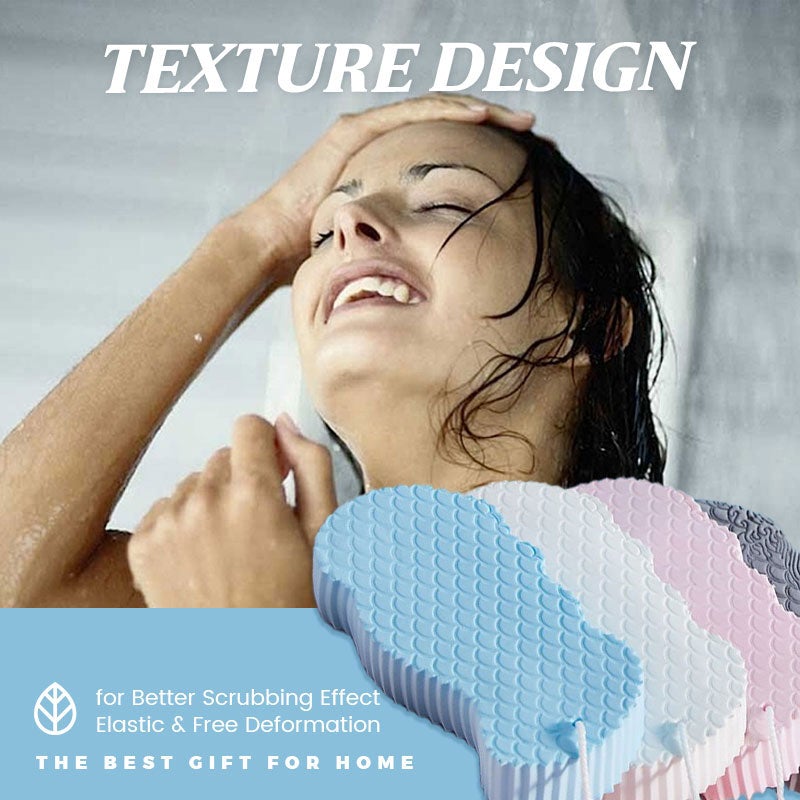 🧼3D Magic Exfoliating Bath Sponge—👶Ultra-Soft PVA, No Body Wash Needed🌟