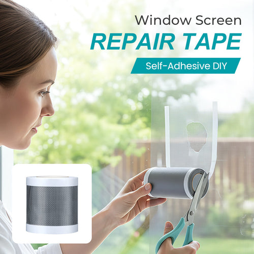 🏆💨Self-Adhesive DIY Window Screen Repair Tape  - ⚡Instant Repair, Bug-Proof & Breathable✂️