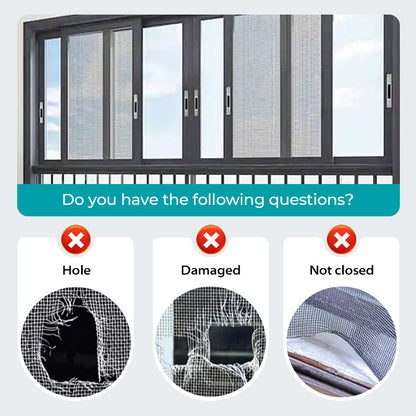 🏆💨Self-Adhesive DIY Window Screen Repair Tape  - ⚡Instant Repair, Bug-Proof & Breathable✂️