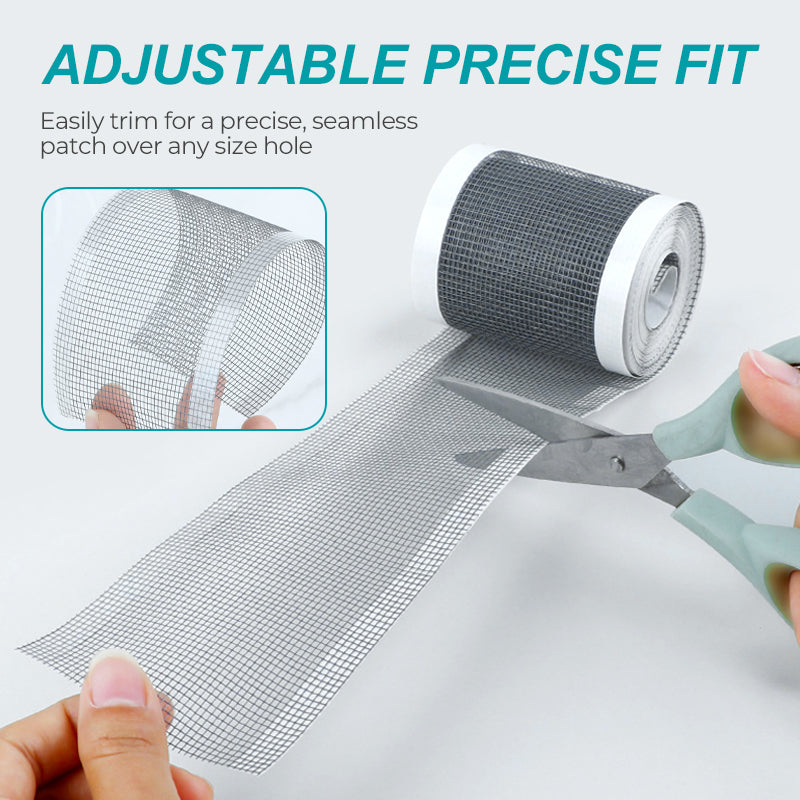 🏆💨Self-Adhesive DIY Window Screen Repair Tape  - ⚡Instant Repair, Bug-Proof & Breathable✂️
