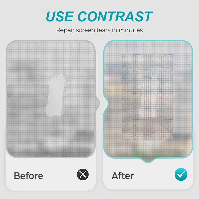 🏆💨Self-Adhesive DIY Window Screen Repair Tape  - ⚡Instant Repair, Bug-Proof & Breathable✂️