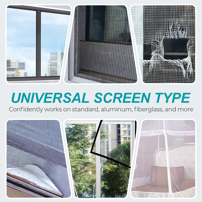 🏆💨Self-Adhesive DIY Window Screen Repair Tape  - ⚡Instant Repair, Bug-Proof & Breathable✂️