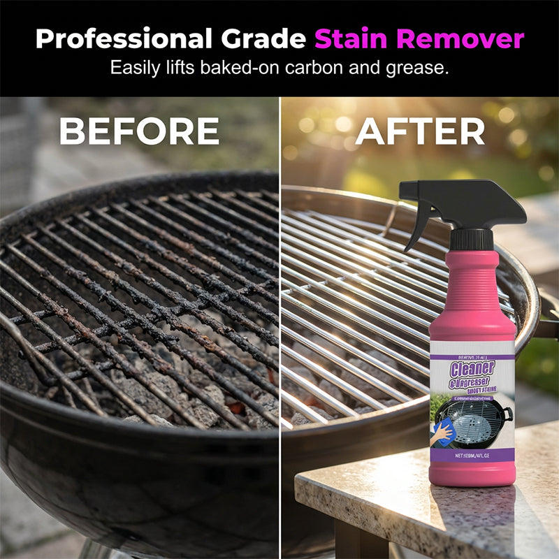 🏆 Last Day Special Price🎁Fast-Acting Heavy-Duty Grill Degreaser Spray🍢💦