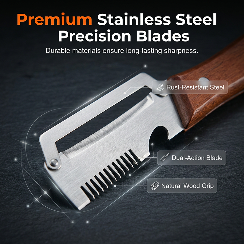 🔪 3-in-1 Scallion Shredder & Peeler – ⚡Shred, Peel, Open Bottles – One Tool🏆