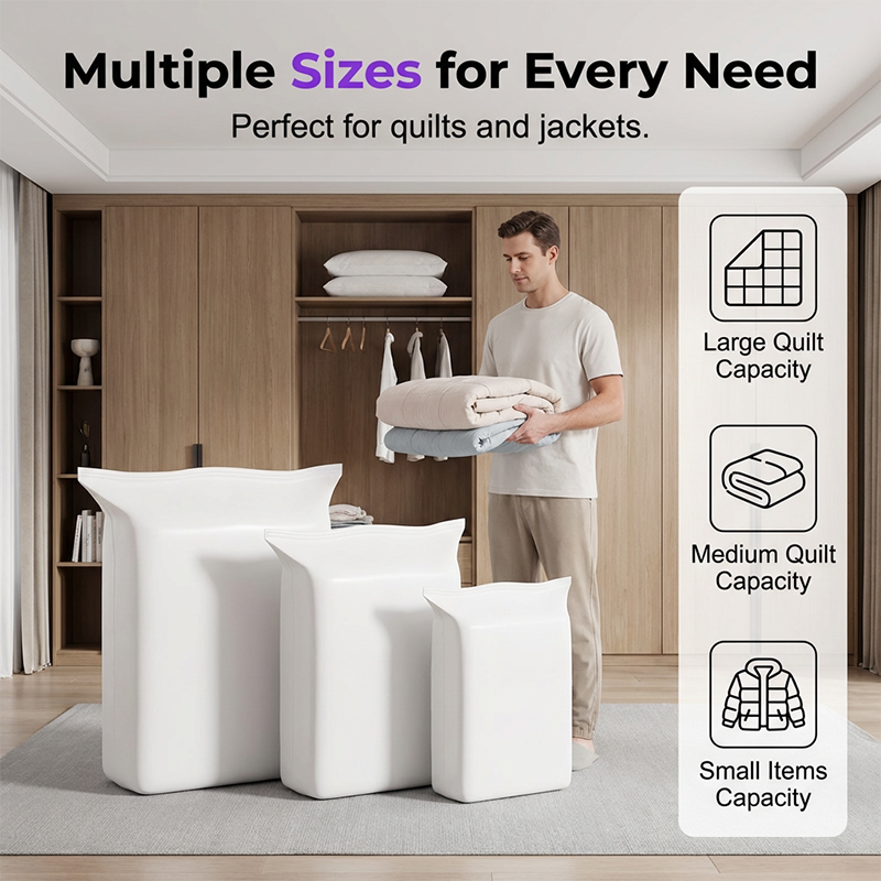 🧳Antibacterial Vacuum Storage Bags – Silver Ion Tech Keeps Clothes Fresh & Odor-Free✨