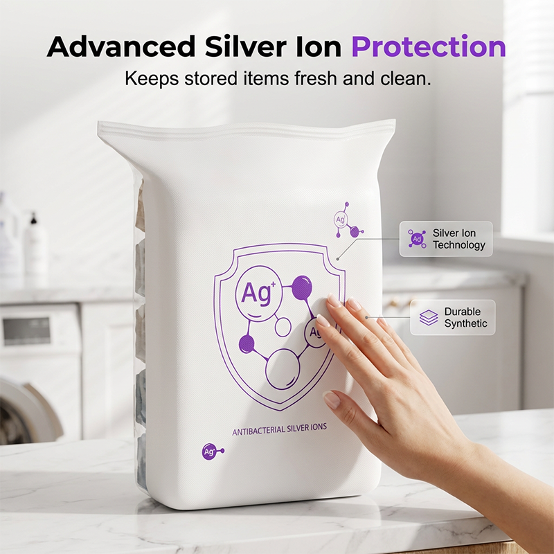 🧳Antibacterial Vacuum Storage Bags – Silver Ion Tech Keeps Clothes Fresh & Odor-Free✨