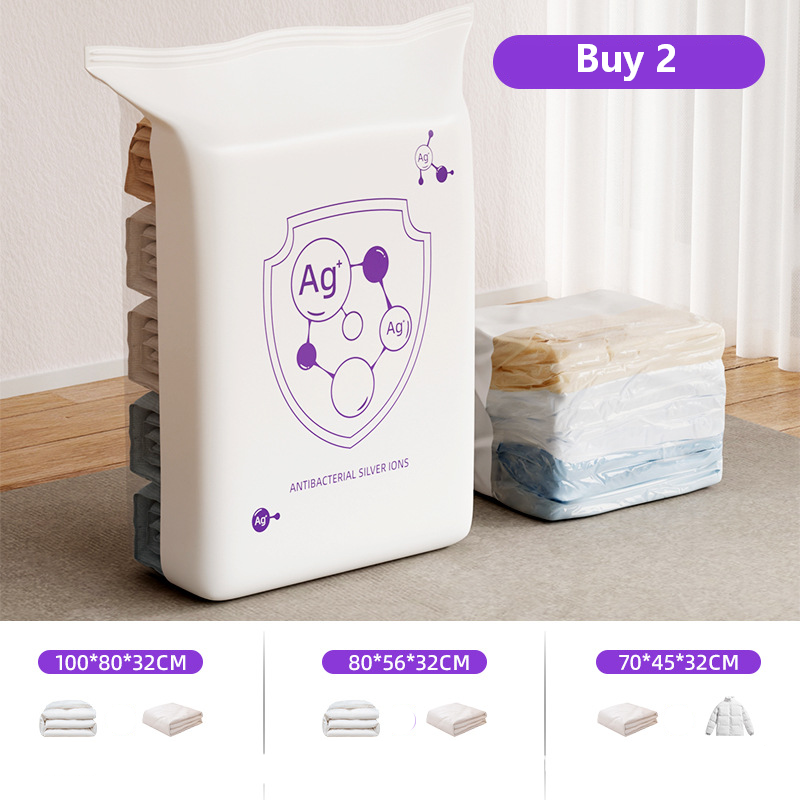 🧳Antibacterial Vacuum Storage Bags – Silver Ion Tech Keeps Clothes Fresh & Odor-Free✨
