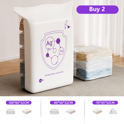🧳Antibacterial Vacuum Storage Bags – Silver Ion Tech Keeps Clothes Fresh & Odor-Free✨