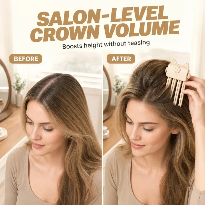 🏆🎉48K+ Sold 💇 Wireless Heated Volumizing Root Lift Clip, Portable Travel Hair Styling Tool for Flat Fine Hair