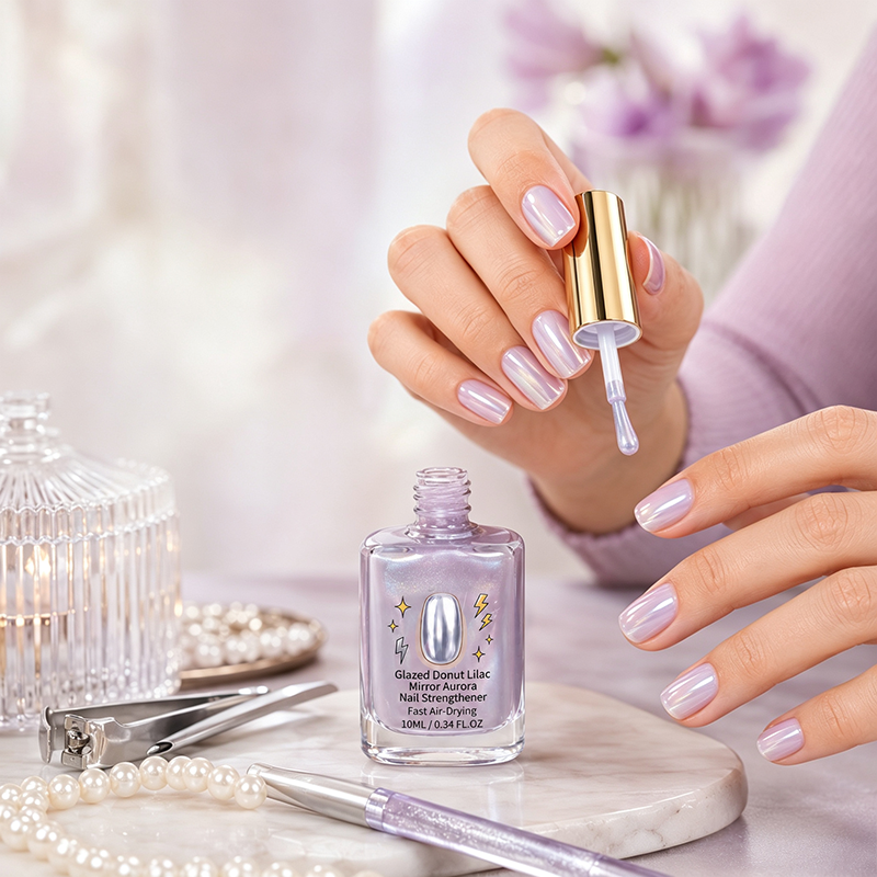 AEXZR®🔥Last Day Buy 1 Get 1 Free $25.99 Each🔥💜✨Lilac Glossy Mirror Nail Strengthener