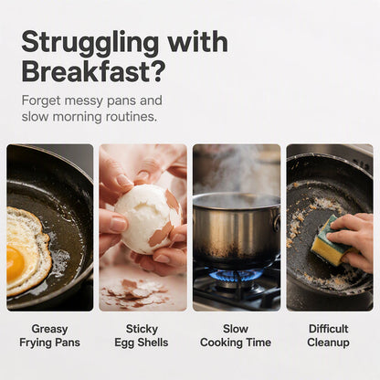 🥳2026 HOT SALE🥳💞50K+ SOLD! 🥗🎁 BUY 2 GET 1 FREE! Microwave Egg Poacher-Dual‑cavity, non‑stick & easy clean. Healthier than frying – stock up & save! 🏠✅